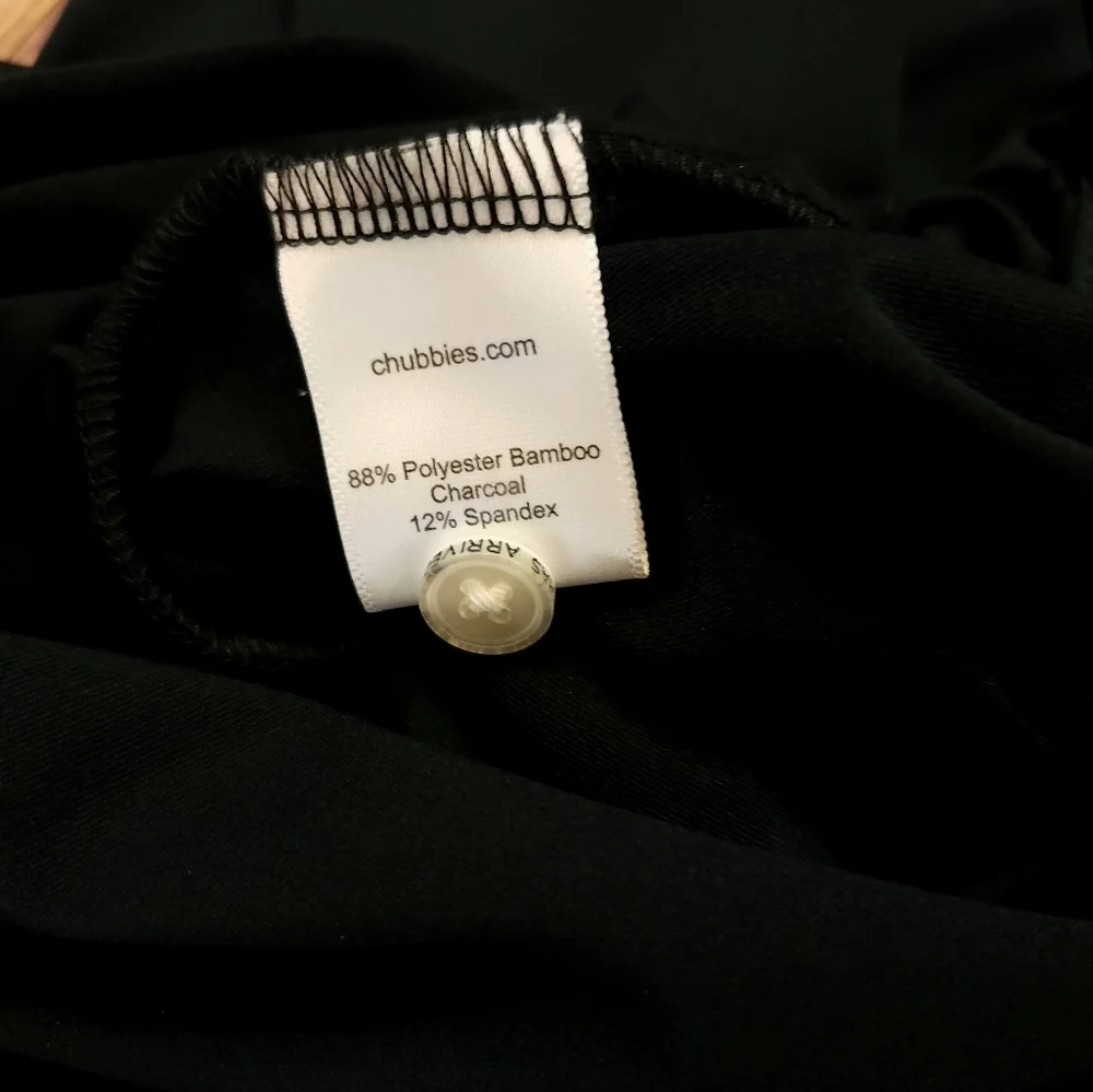 Chubbies Mens Performance Polo Shirt Size Large Parrot Logo Black Golf - Picture 8 of 8